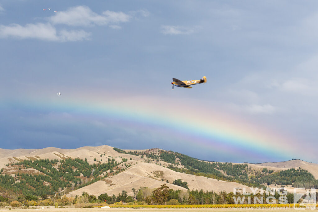 2015, Heiko, Omaka, Spitfire, airshow, rainbow